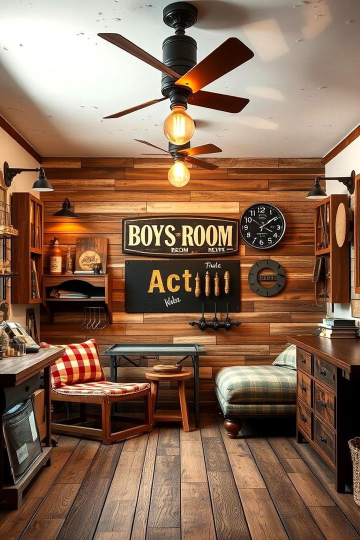 Vintage Industrial Revival - 22 Boys Room Ideas