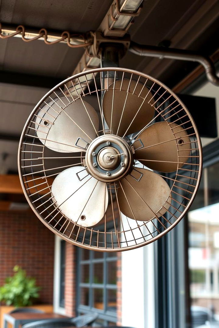 Vintage Industrial Style - 22 Patio Fan Ideas