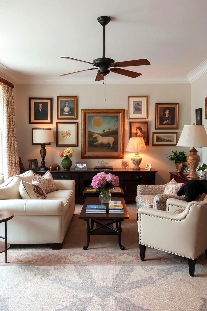 Vintage Inspiration Decor - 22 Cream Couch Living Room Ideas