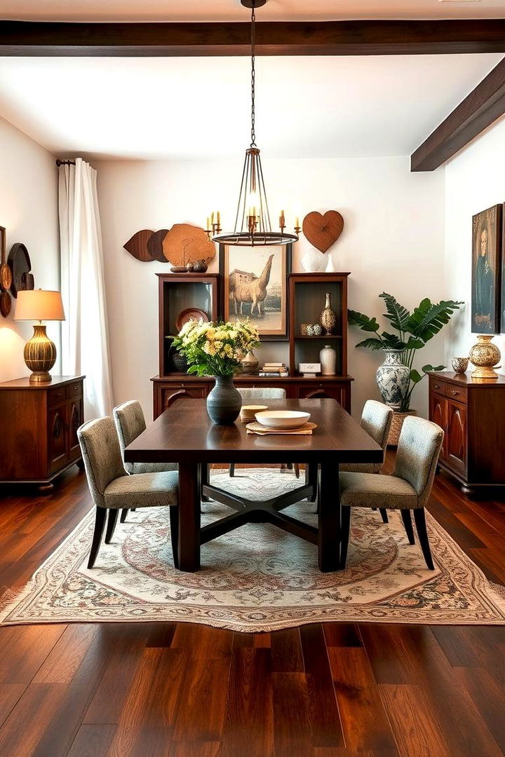 Vintage Inspirations Meet Modern Appeal - 22 Boho Dining Room Ideas