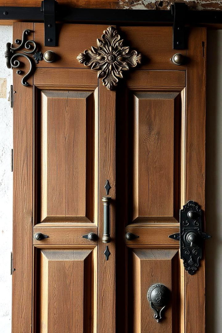 Vintage Inspired Barn Door Accent - 22 Bathroom Barn Door Ideas