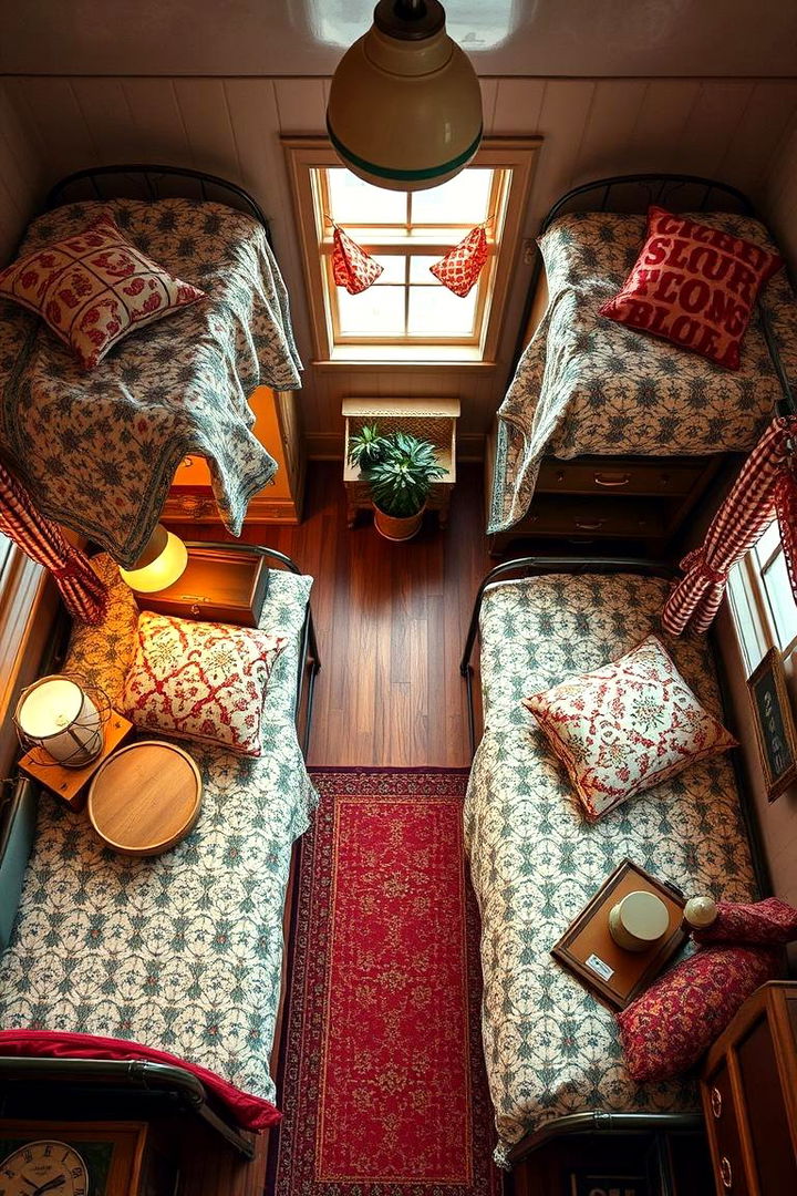 Vintage Inspired Bunk Room Charm - 22 bunk room ideas