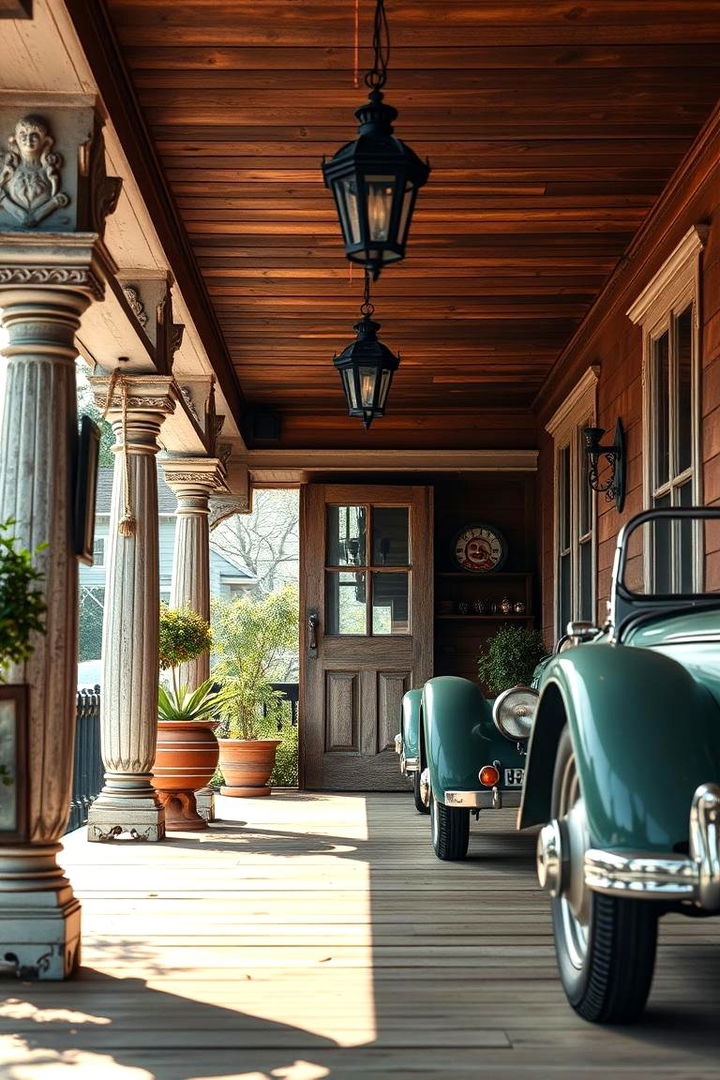 Vintage Inspired Car Porch - 22 Car Porch Design Ideas