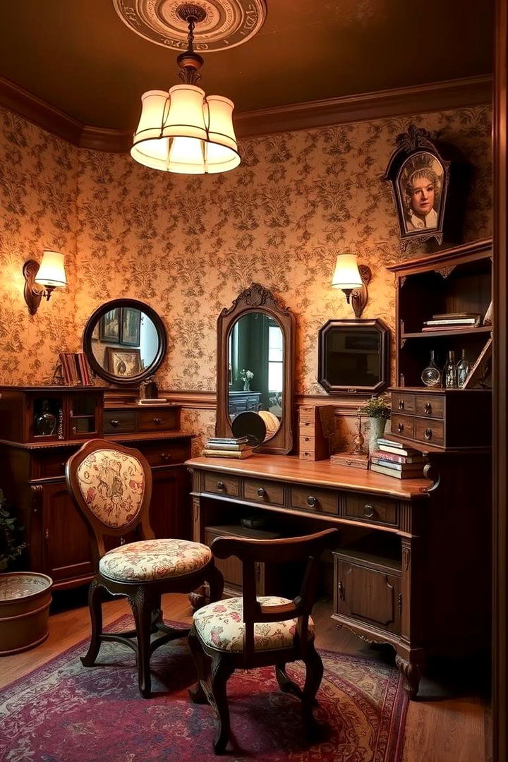 Vintage Inspired Charm - 22 Small Dressing Room Ideas