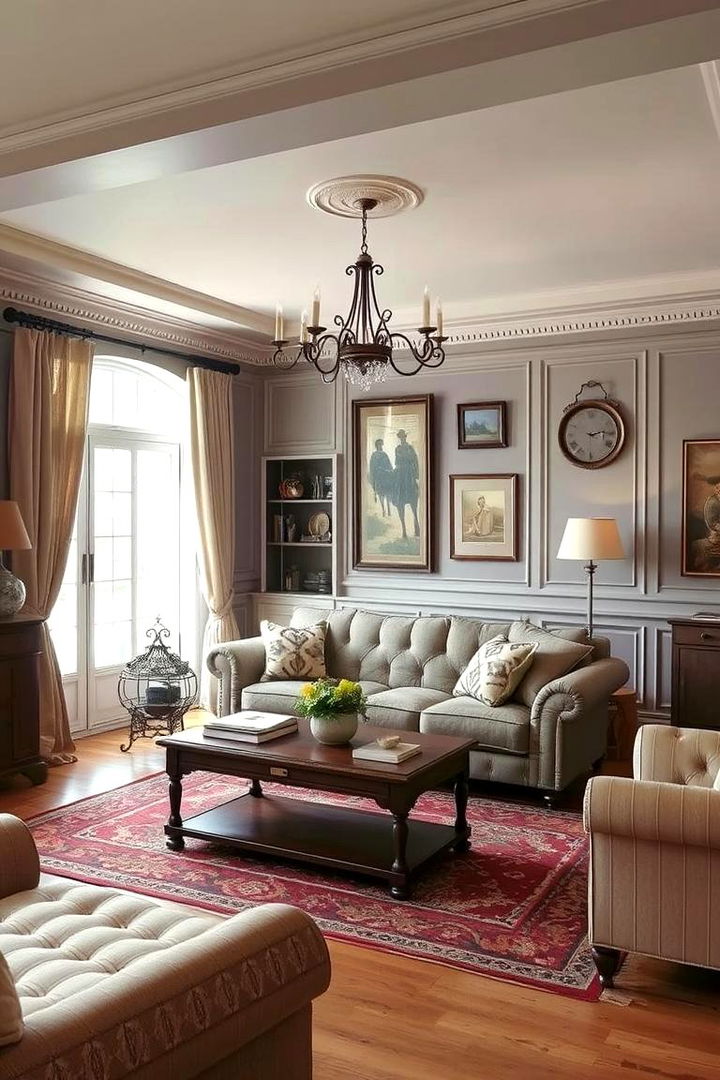 Vintage Inspired Decor - 22 Grey and Beige Living Room Ideas