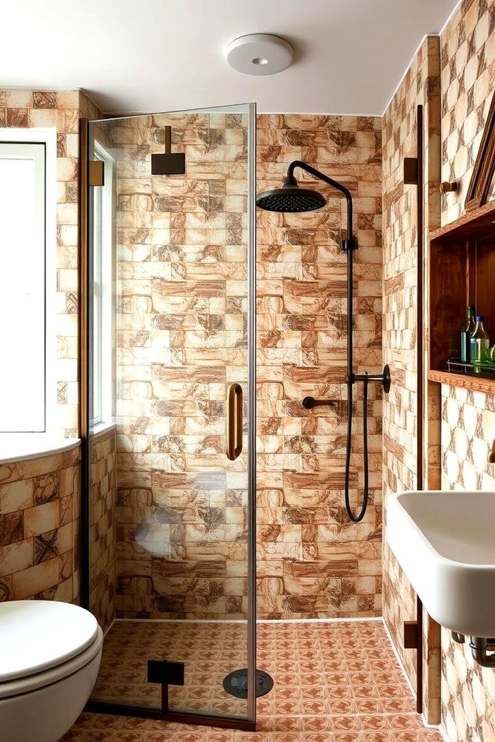 Vintage Inspired Details - 22 Doorless Walk In Shower Ideas