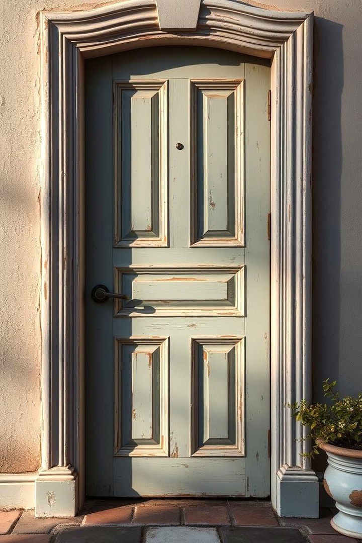 Vintage Inspired Finishes - 22 Exterior Door Trim Ideas