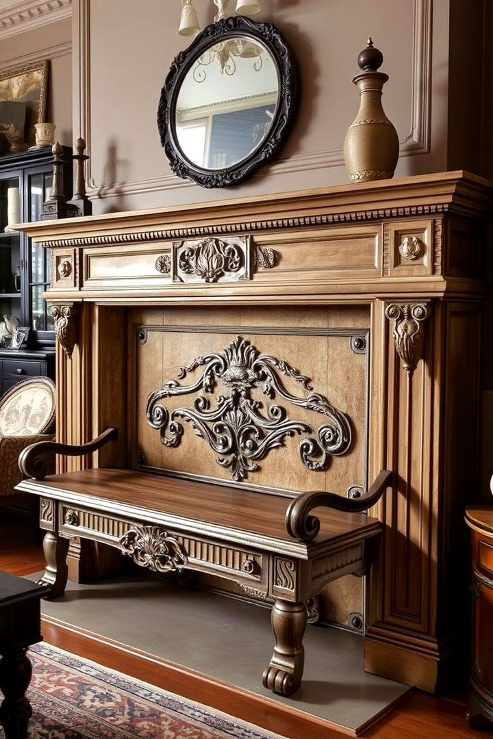 Vintage Inspired Fireplace Bench Ideas - 22 Fireplace Bench Ideas