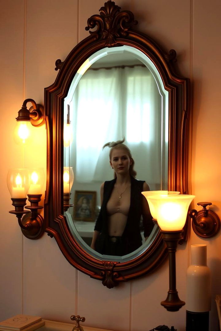Vintage Inspired Fixtures - 22 Bathroom Lighting Ideas Over Mirror