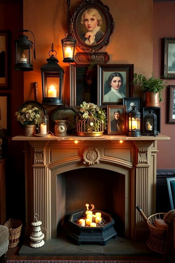 Vintage Inspired Flames - 22 Fireplace Decor Ideas