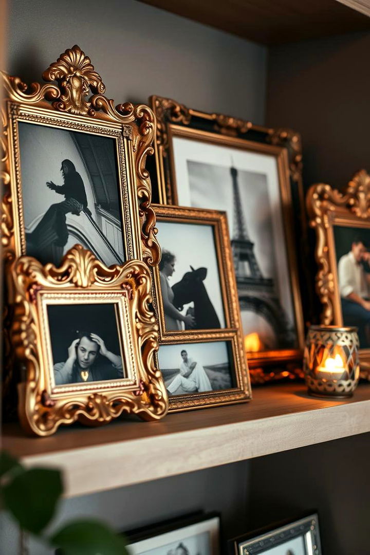 Vintage Inspired Frames - 22 Shelf Decor Ideas