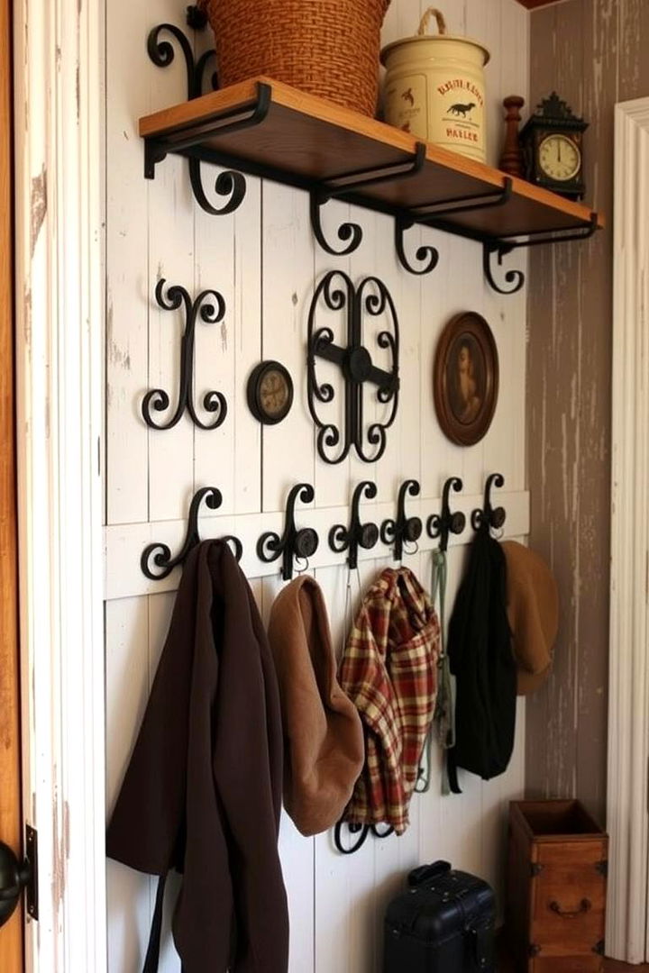 Vintage Inspired Hangars - 22 Farmhouse Mudroom Ideas