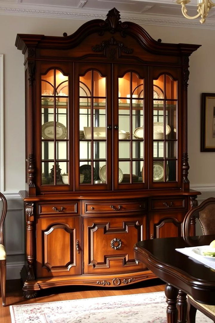 Vintage Inspired Hutch Elegance - 22 Dining Room Hutch Ideas
