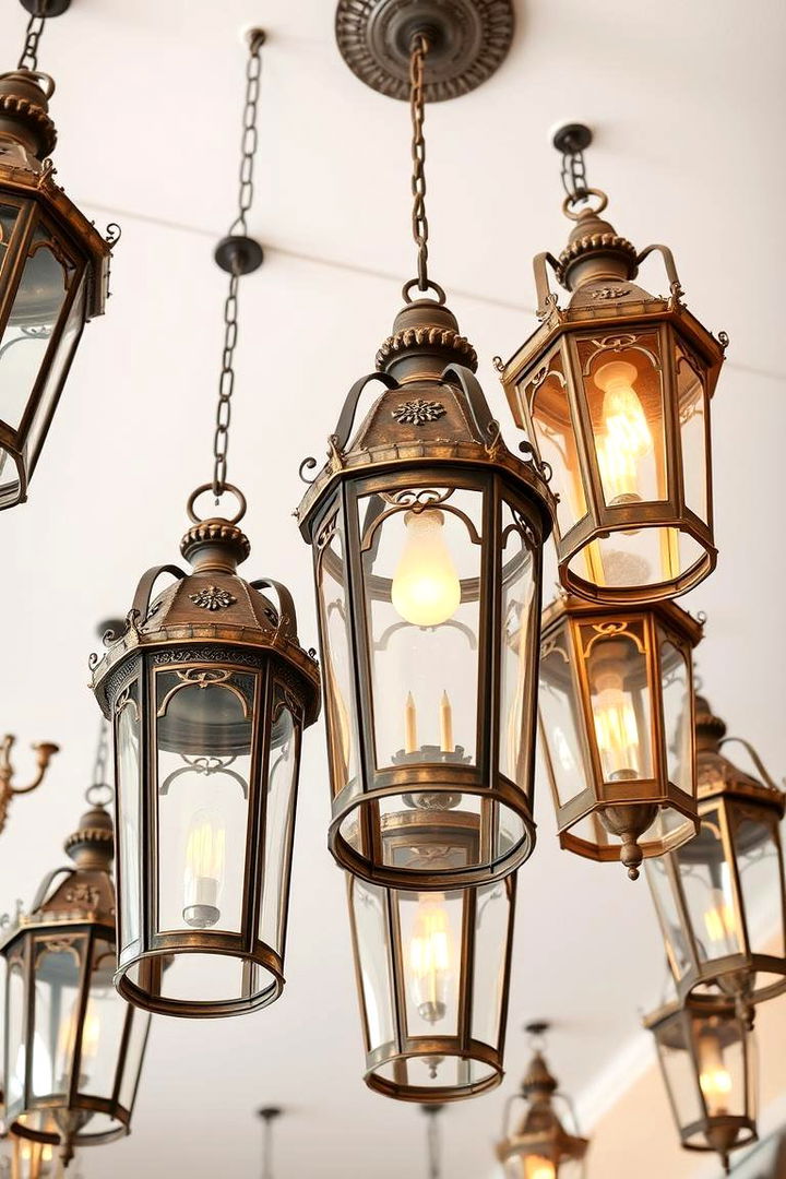 Vintage Inspired Lantern Arrangement - 22 Lantern Centerpiece Ideas