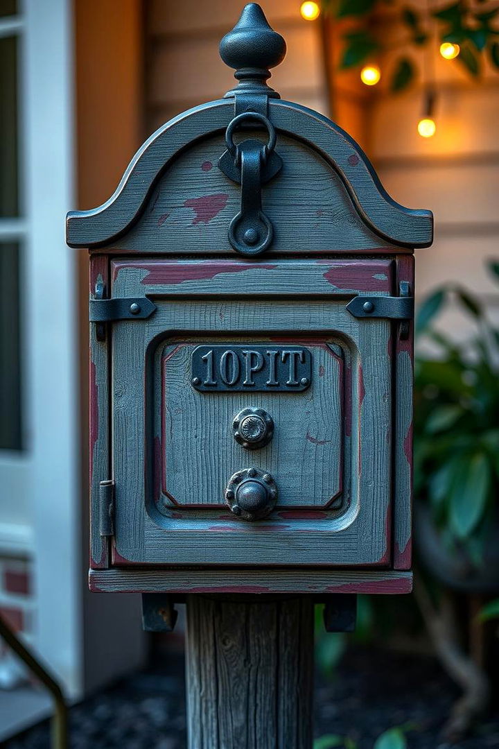 Vintage Inspired Mailbox Post - 22 Mailbox Post Ideas
