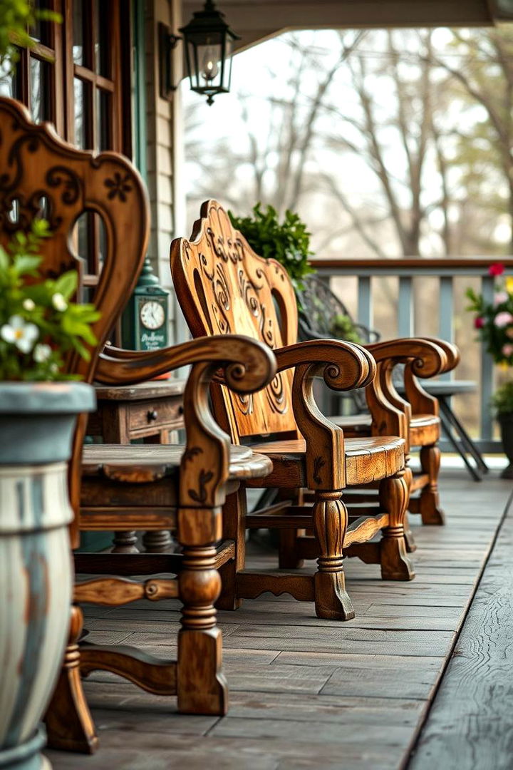 Vintage Inspired Seating Options - 22 Deck Seating Ideas