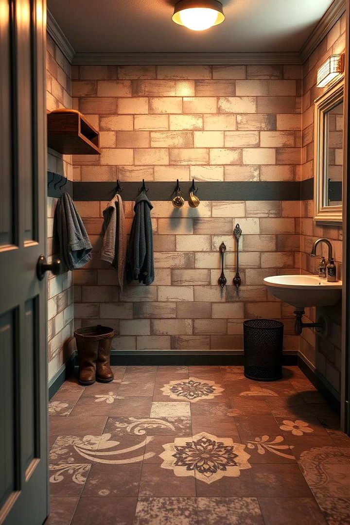 Vintage Inspired Tiles for Retro Charm - 22 Mudroom Tile Floor Ideas