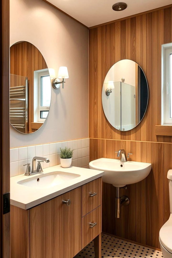 Vintage Inspired Vanity Designs - 22 Mid-century Modern Bathroom Ideas