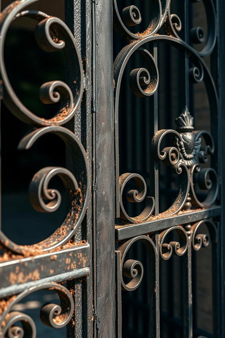 Vintage Iron Elegance - 22 Front Door Gate Ideas