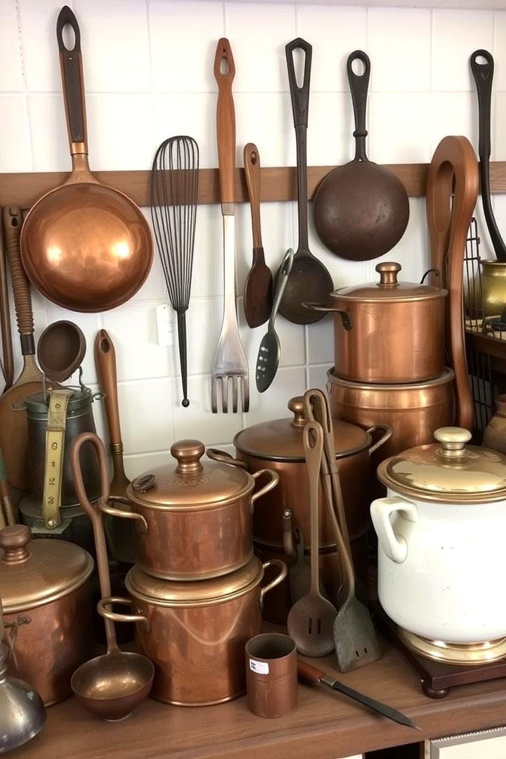 Vintage Kitchen Tools Display - 22 Tudor Kitchen Ideas