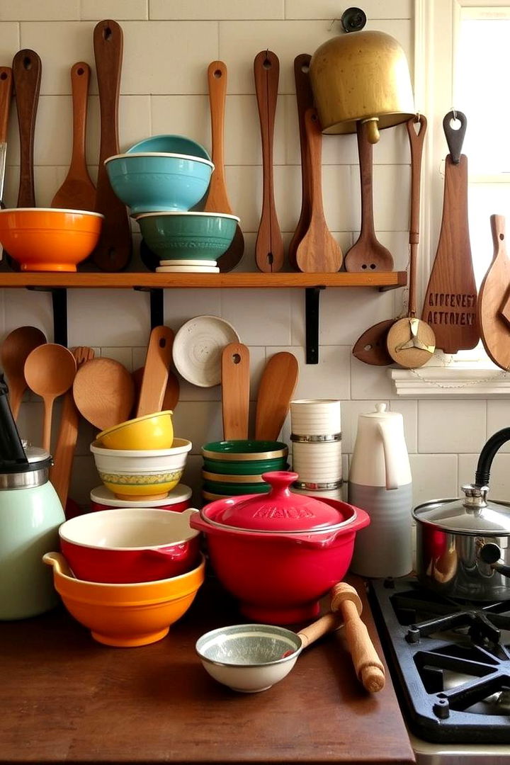Vintage Kitchen Utensils Charm - 22 70s Kitchen Ideas