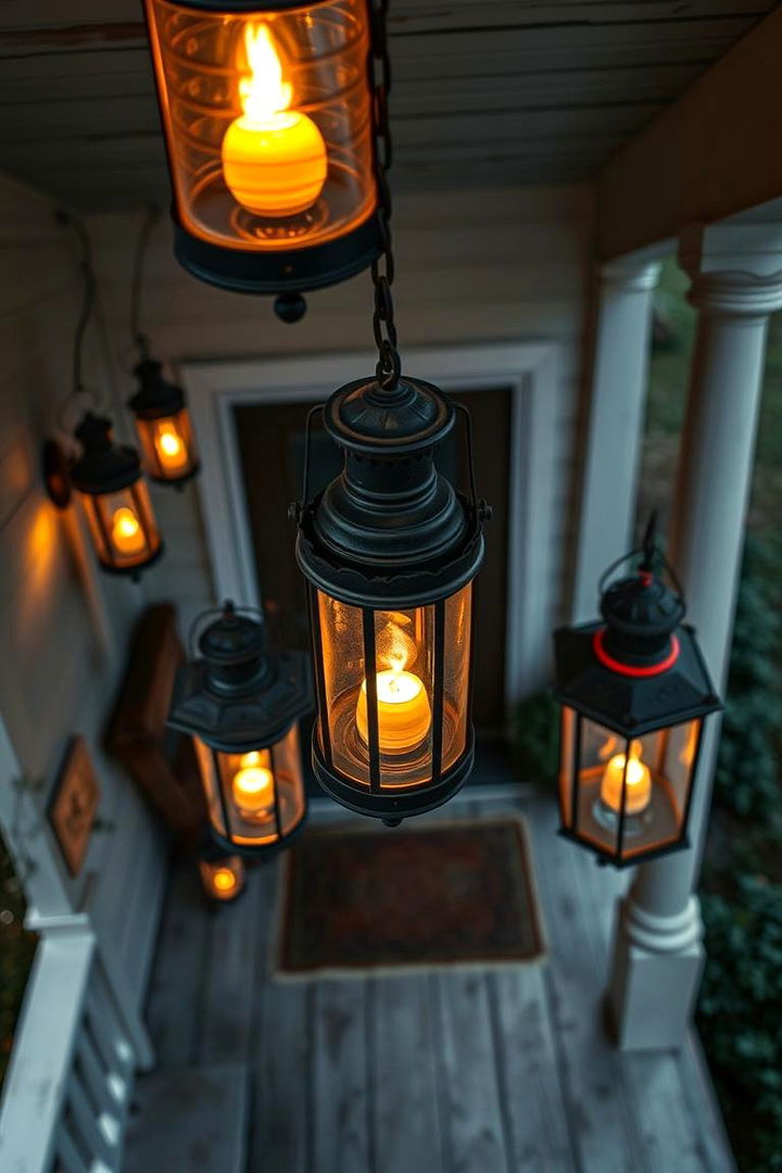 Vintage Lantern Lighting - 22 Farmhouse Porch Ideas