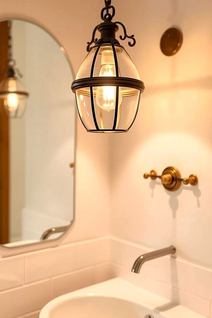 Vintage Lighting Charm - 22 Spanish Style Bathroom Ideas