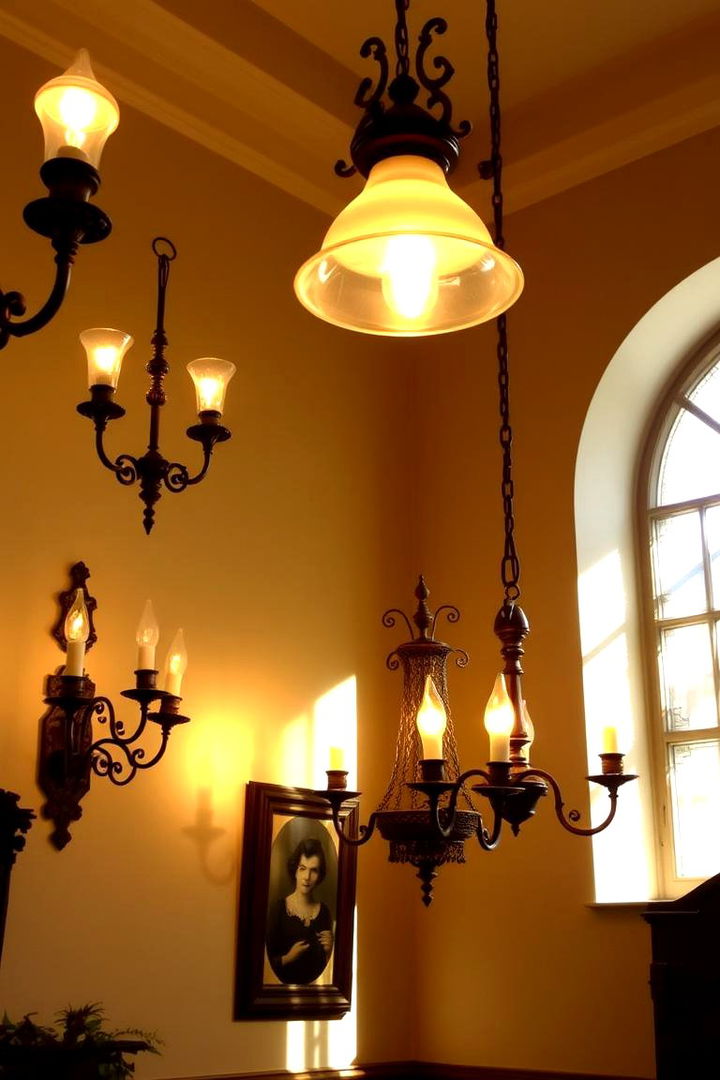 Vintage Lighting Fixtures - 22 Vintage Living Room Ideas