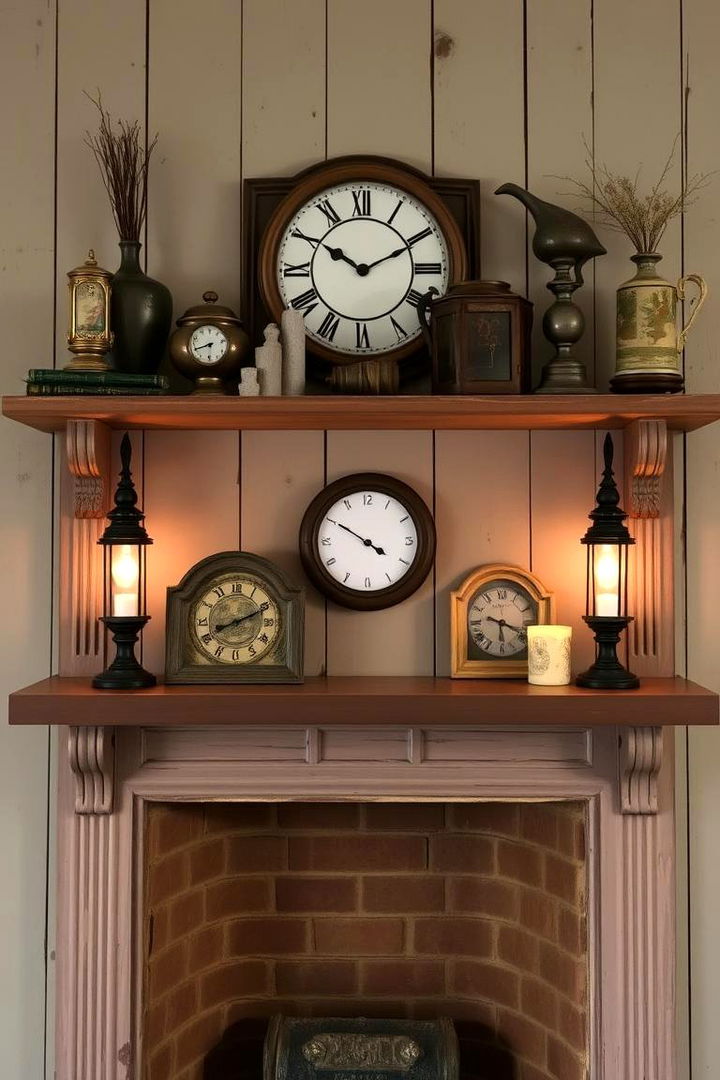 Vintage Mantel Decor - 22 Farmhouse Fireplace Ideas