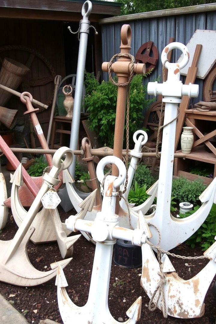 Vintage Maritime Salvage Elements - 22 Coastal Garden Ideas
