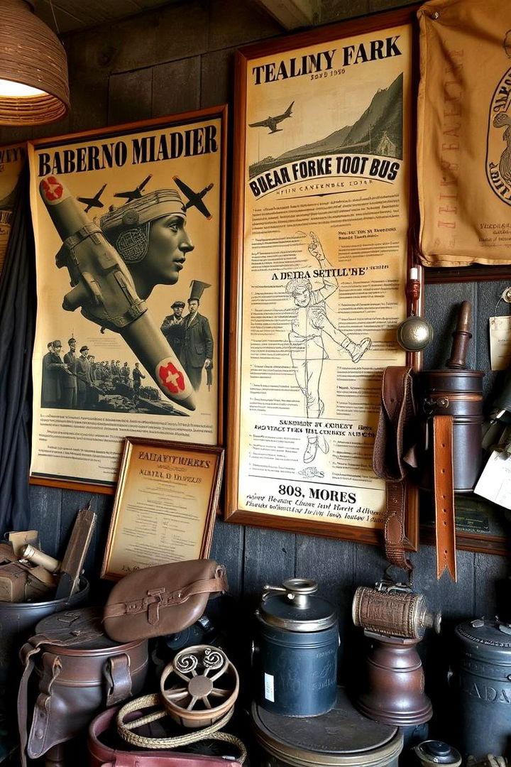 Vintage Military Memorabilia - 22 Man Cave Gun Room Ideas