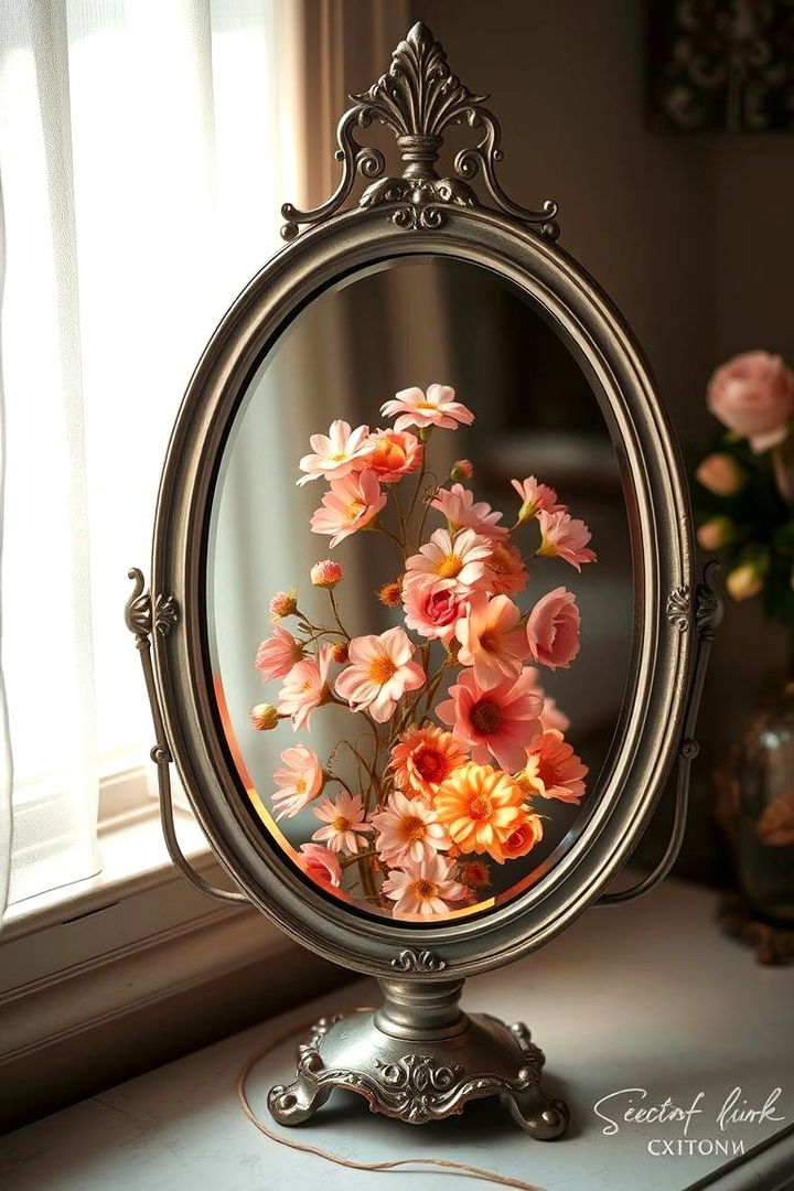 Vintage Mirror Accents - 22 Floating Wedding Centerpiece Ideas