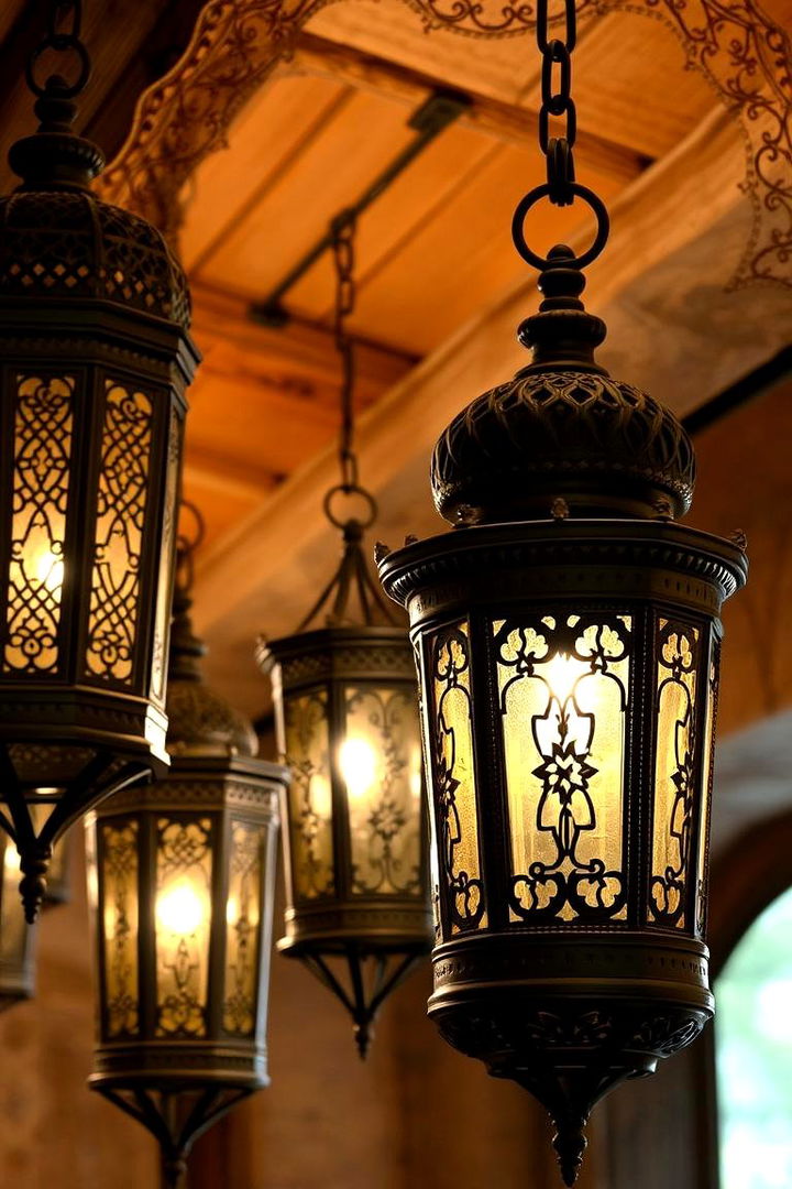 Vintage Moroccan Lanterns - 22 Colorful Boho Decor Ideas
