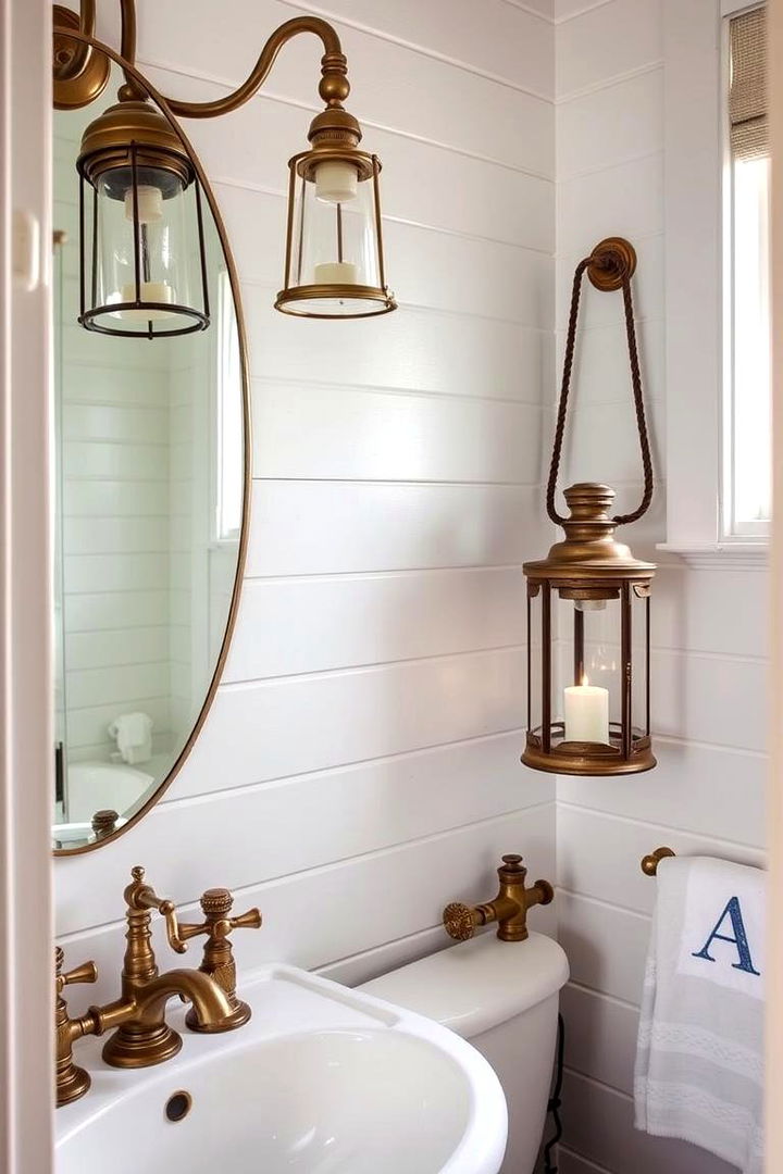Vintage Nautical Finds - 22 Coastal Bathroom Ideas