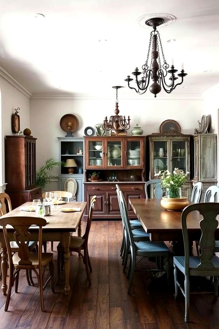 Vintage Neutral Revival - 22 Neutral Dining Room Ideas