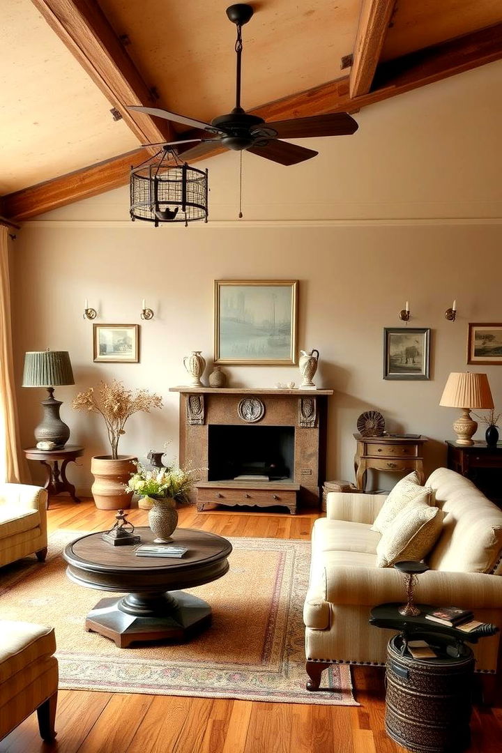 Vintage Nostalgia Revived - 22 Beige Living Room Ideas