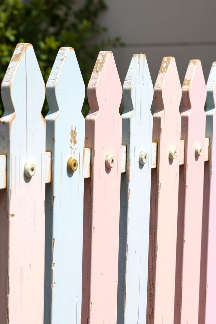 Vintage Pastel Palette - 22 Fence Painting Ideas