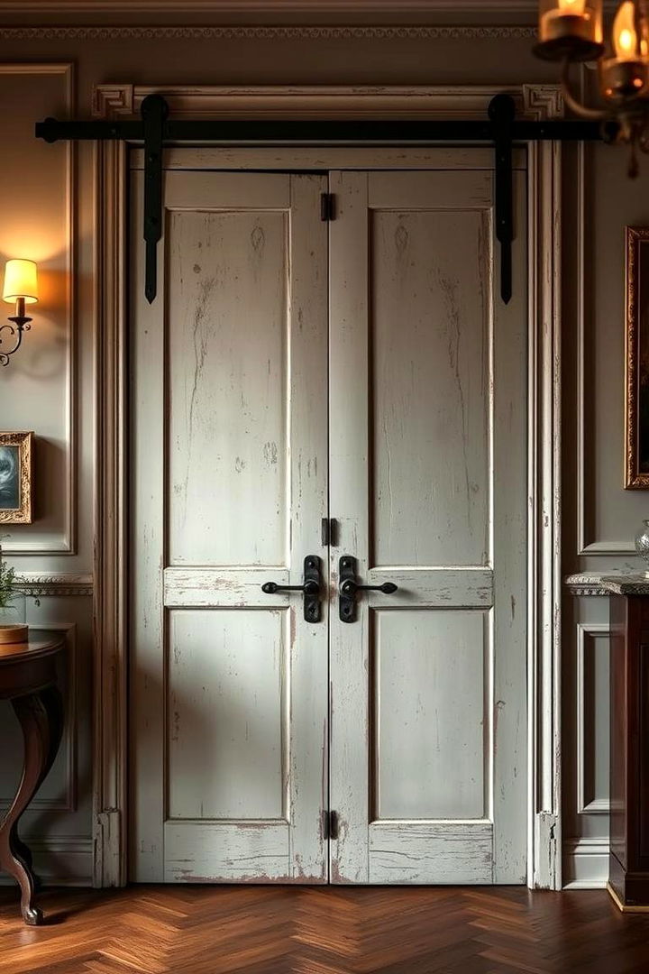 Vintage Patina Barn Doors - 22 Barn Door Ideas
