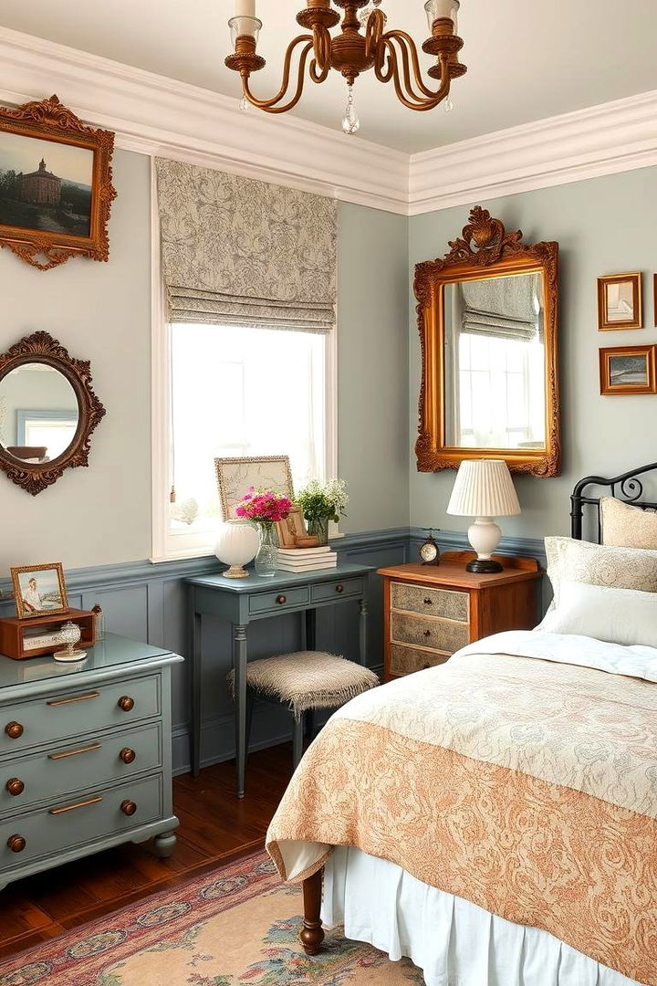 Vintage Periwinkle Charm - 22 Periwinkle Bedroom Ideas