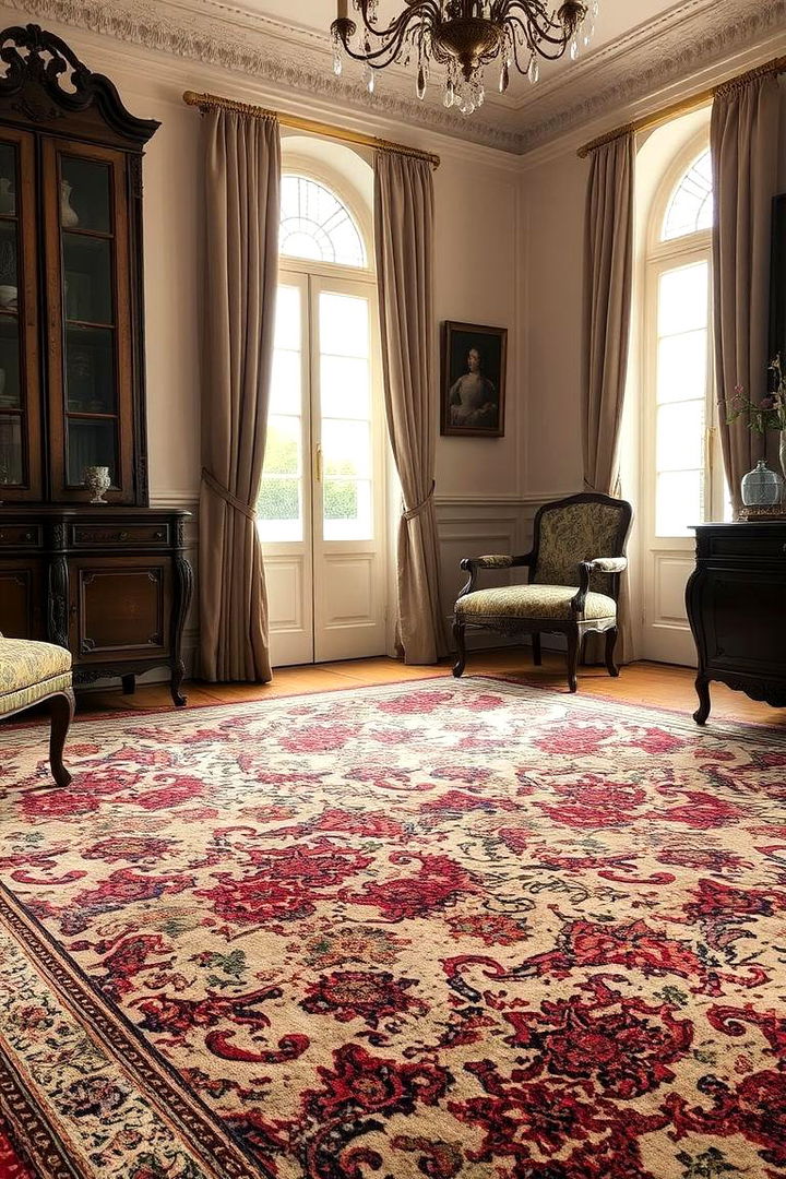 Vintage Persian Carpet Elegance - 22 Victorian Bedroom Ideas