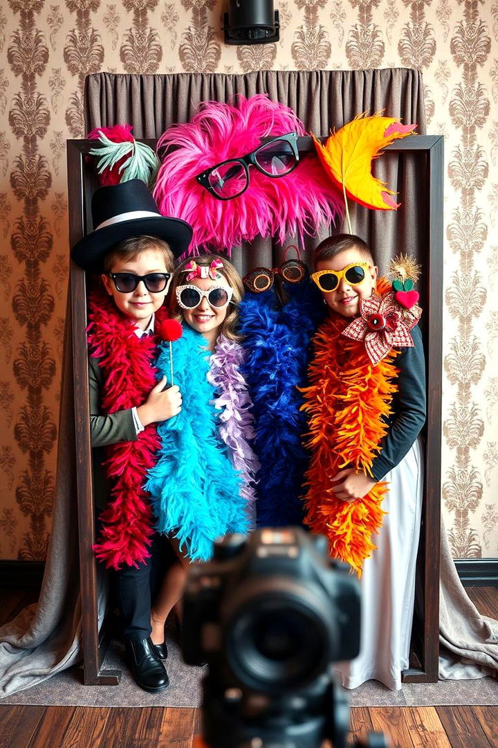 Vintage Photo Booth and Props - 22 Great Gatsby Wedding Ideas