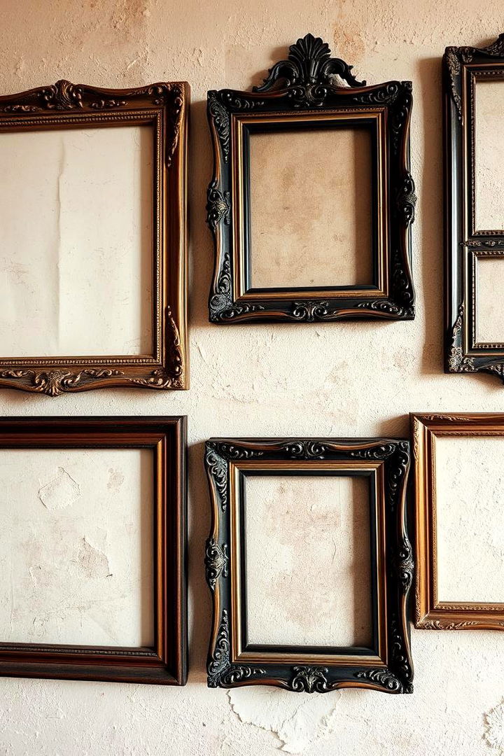 Vintage Picture Frames - 22 Boho Wall Decor Ideas