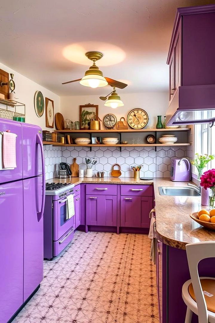 Vintage Purple Charm - 22 Purple Kitchen Ideas