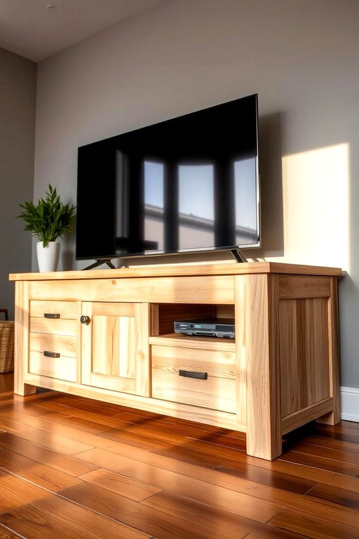 Vintage Reclaimed Barn Wood TV Stand - 22 Tv Stand Ideas