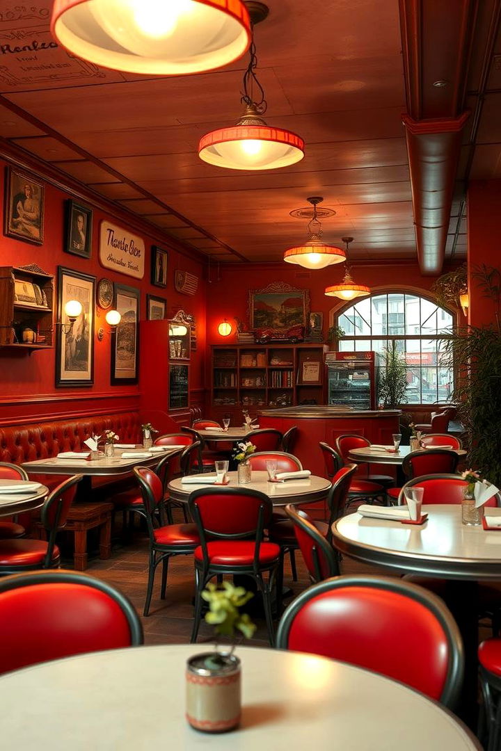 Vintage Red Elements - 22 Red Dining Room Ideas