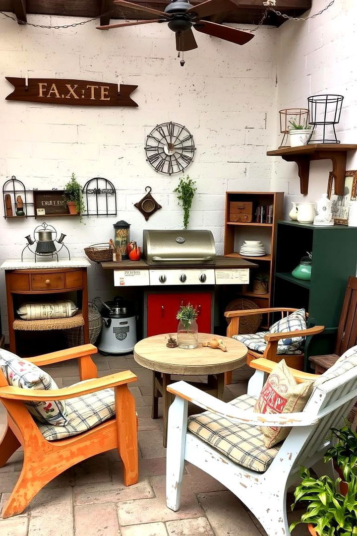 Vintage Retro BBQ Corner - 22 bbq area ideas