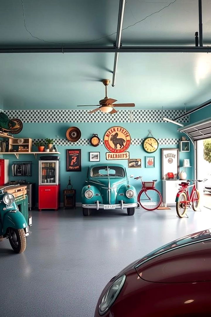 Vintage Retro Garage Vibes - 22 Garage Wall Paint Ideas