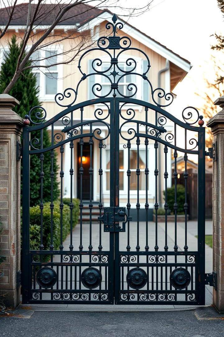 Vintage Retro Style Driveway Gate - 22 Driveway Gate Ideas