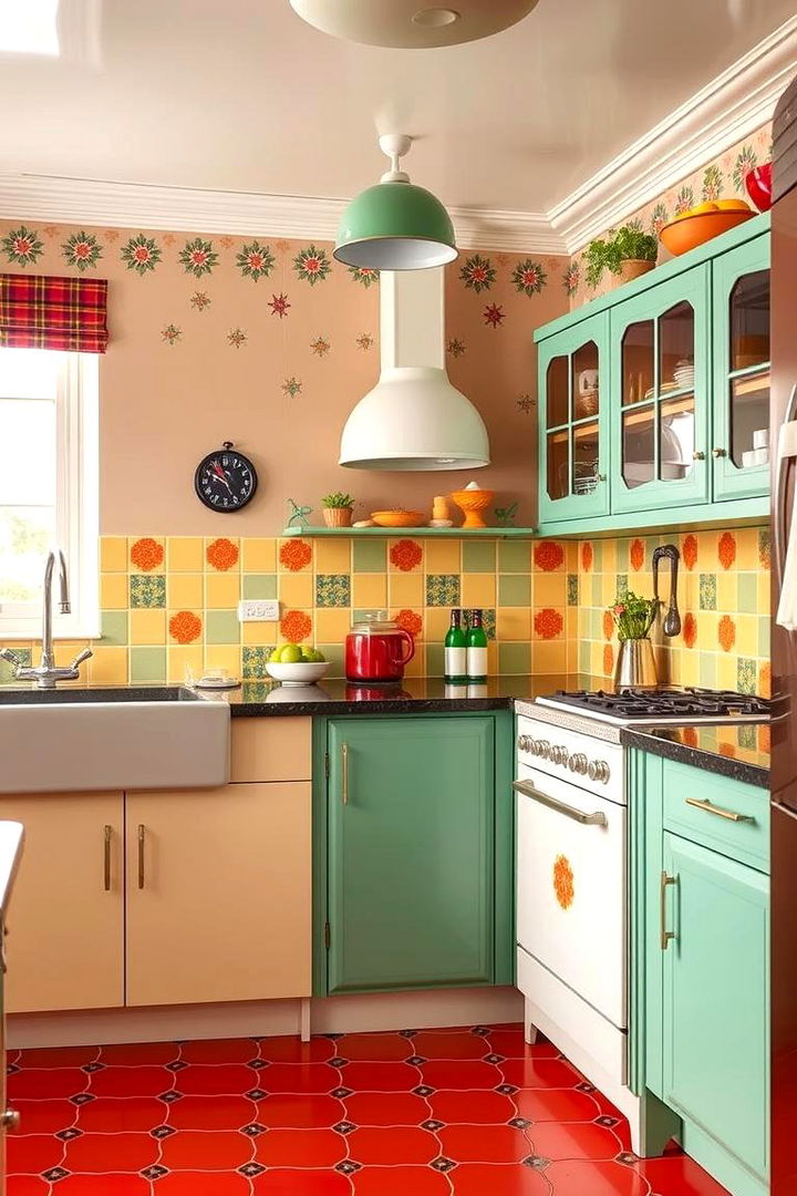 Vintage Retro Vibes - 22 Kitchen Backsplash Ideas
