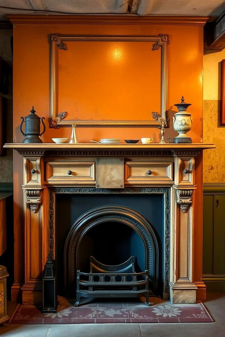 Vintage Revival Aesthetics - 22 Basement Fireplace Ideas